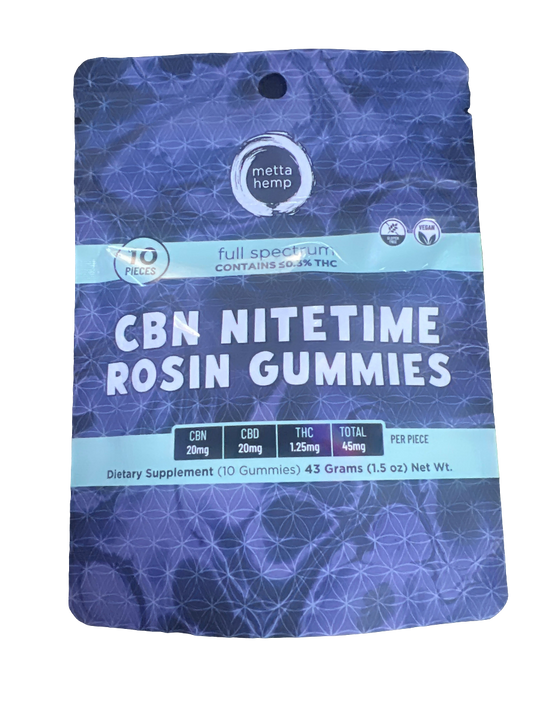 Meta hemp cbn nitetime rosin gummies