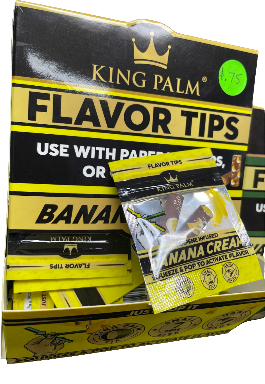 King Palm Squeeze & Pop Terpene Flavor Tips - Banana Cream