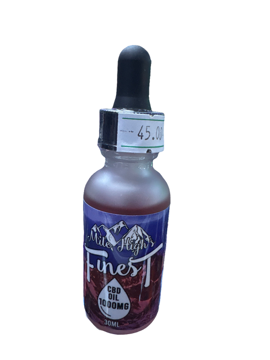 Mile High’s Finest CBD Natural Oil 1000mg/30ml (Natural)