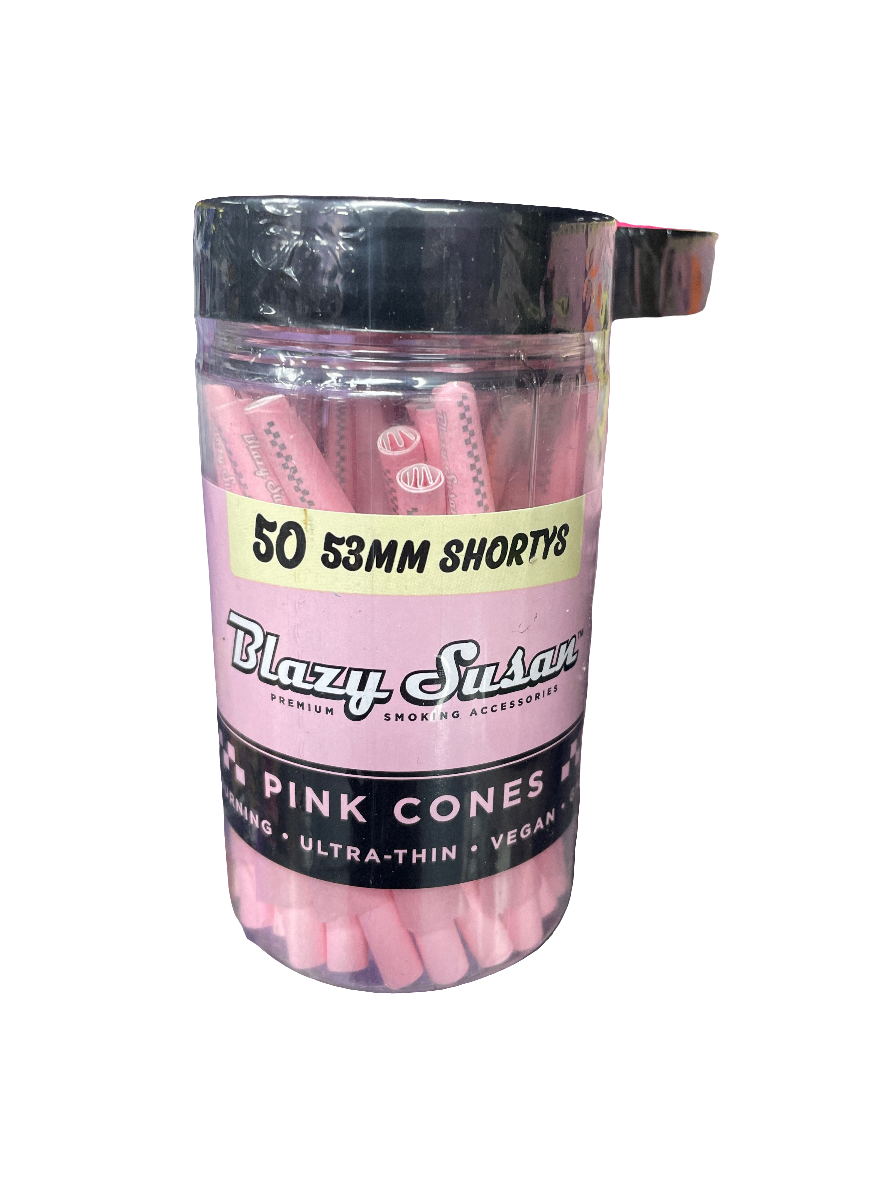 Blazy Susan - Bulk Pink Cones - Shortys - 53mm - 50ct