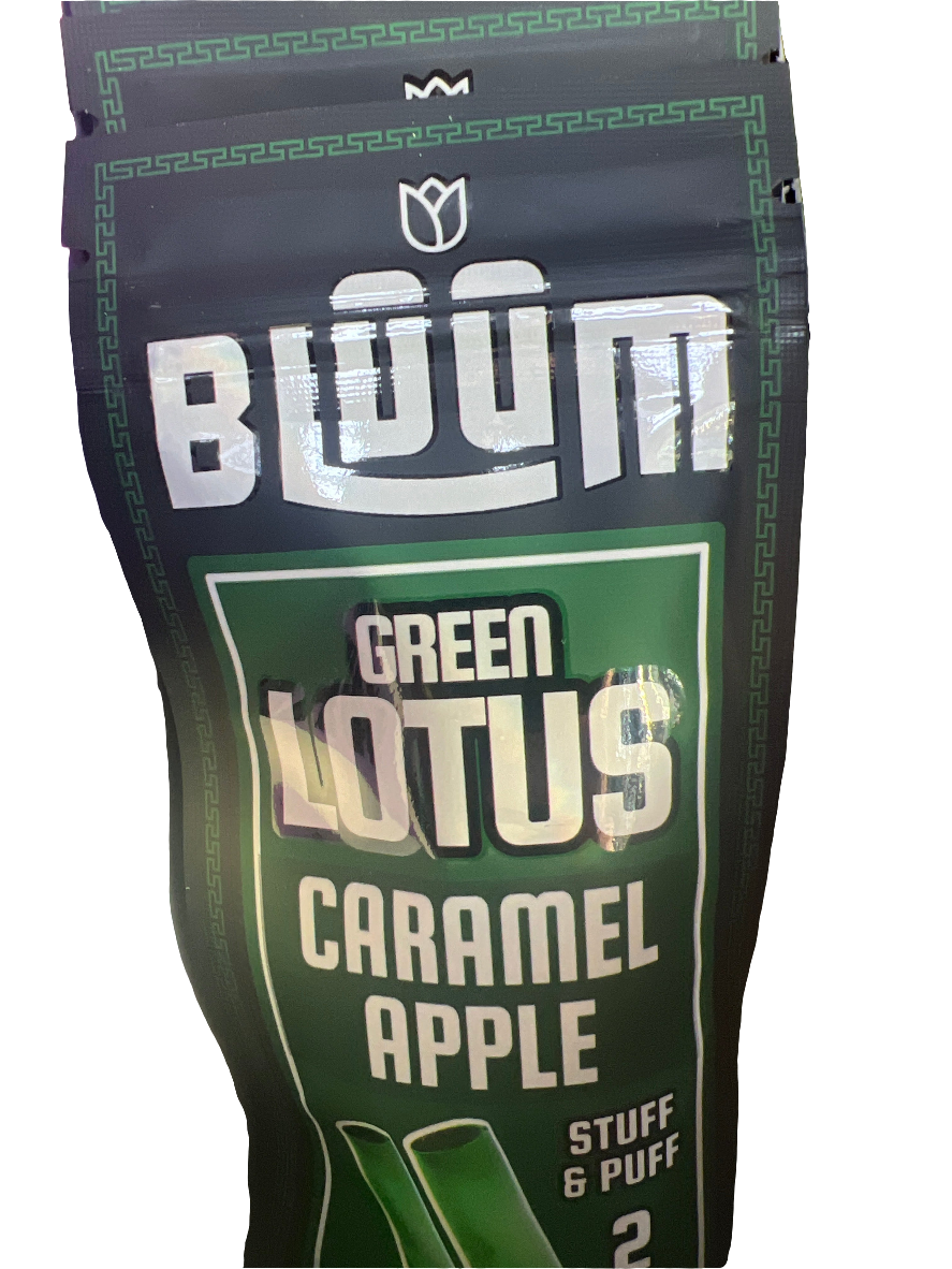 Bluum Green Lotus Wild Flower Rolls Caramel Apple 1g (2 pack)