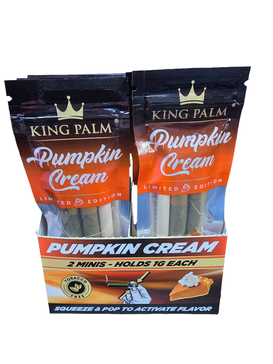 King palm limited pumpkin cream 2 mini cones