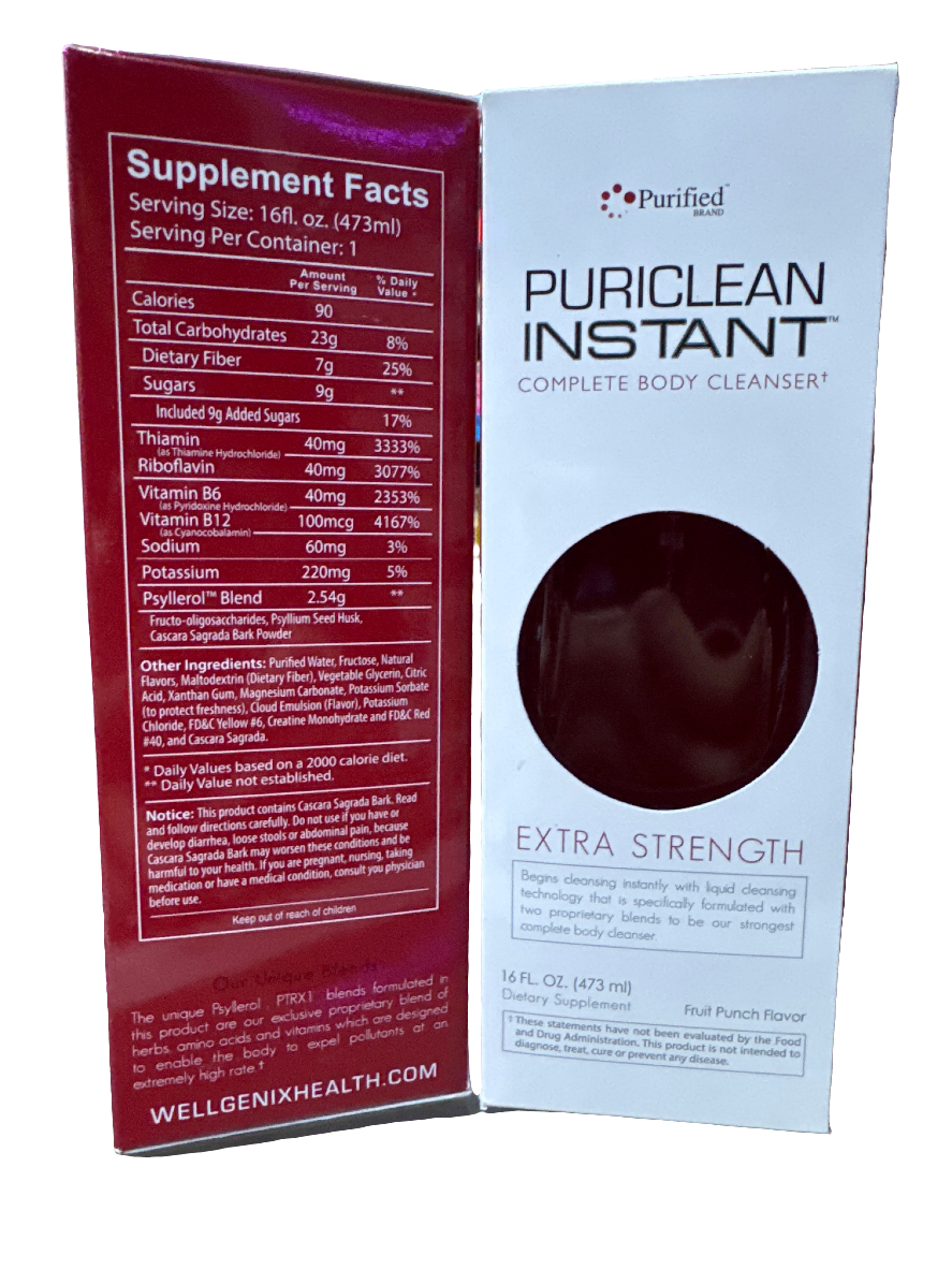 Puriclean Instant 16oz Fruit Punch