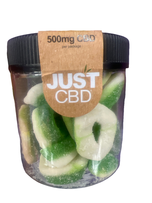 Just Cbd Sour Apple Rings 500