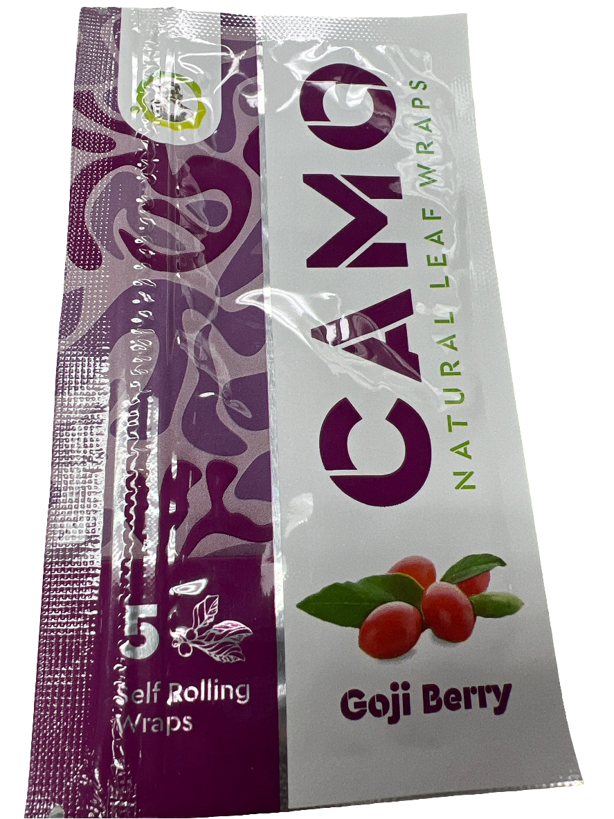 CAMO Natural Leaf Wraps 5pk - Goji Berry
