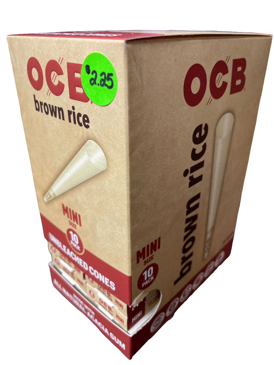 OCB Brown Rice Mini Cones - 10 Pack