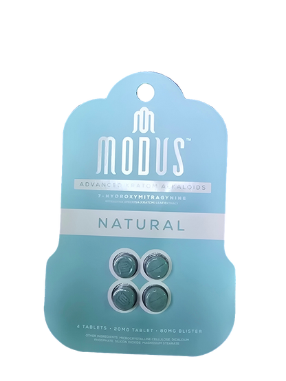 MODUS Advanced Kratom Alkaloids - 80mg - 4 Tab - Natural