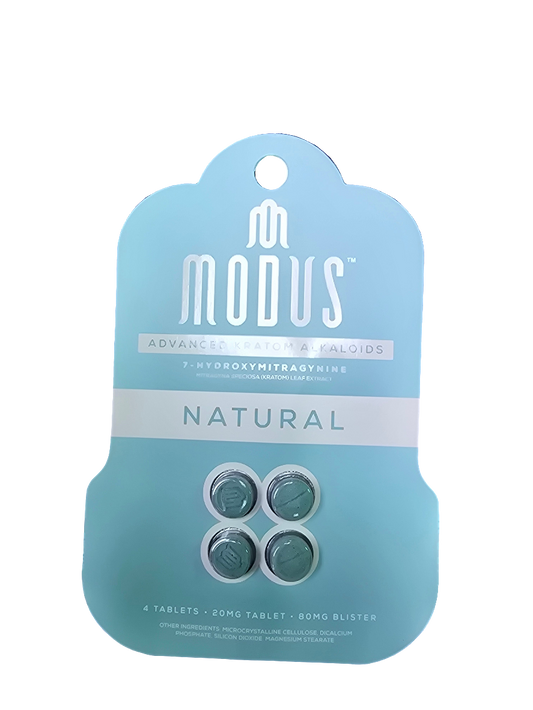MODUS Advanced Kratom Alkaloids - 80mg - 4 Tab - Natural