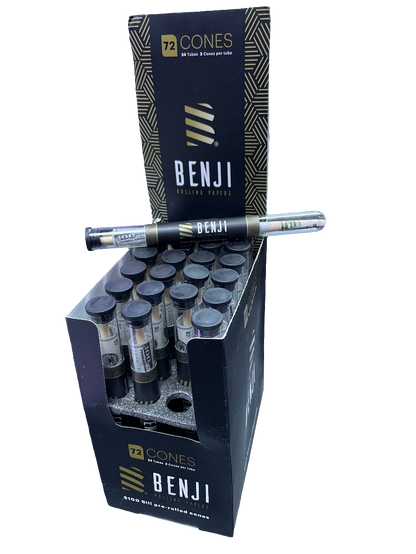 Benji Blue $100 Bill Pre-Rolled Cones - 3ct
