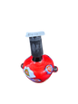 Red bowl with flower design