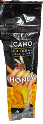 Camo Natural Leaf King Size Cones - 4 Pack - Honey