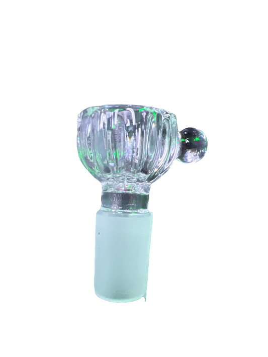 Clear ridged bowl 14mm