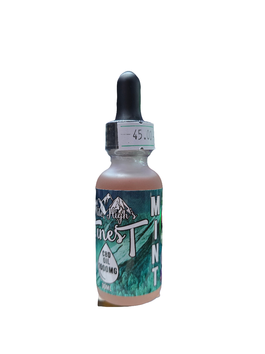 Mile High’s Finest CBD Natural Oil 1000mg/30ml (Mint)