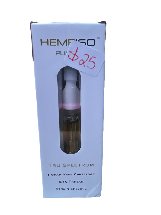 Hempiso purity CBD cart 1g grand daddy purp