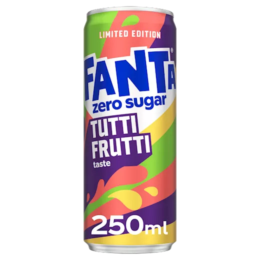 Fanta Frutti Tutti Zero Sugar  (250mL) (UK)