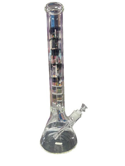 18” Clear glass water pipe