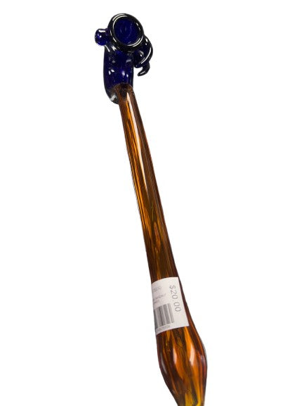 12” Color Tube Gandalf Hand Pipe - Spikes