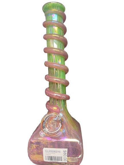 12" Square Base Soft Glass