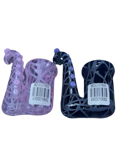 4” Frosted Tentacle Sherlock Pipe